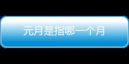 【】这个月被称为“元月”