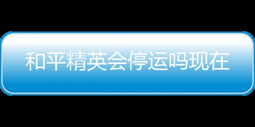 【】运现和平精英明年不会停服