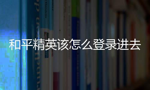 【】精英就可以用账号密码登录了